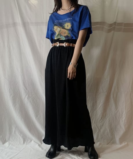 【USED】S/S T-shirt Flower①/210604-024