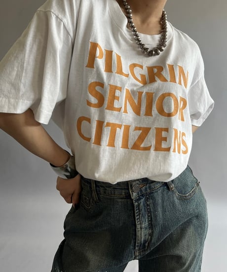 【USED】Made in USA Screen Stars Vest 90's PILGRIM T-Shirt /240824-041