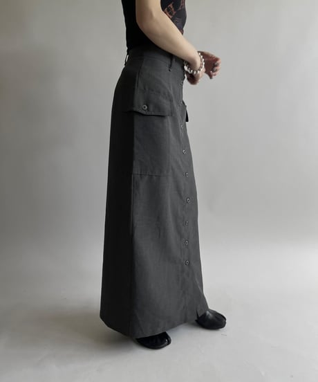 【USED】 Cargo Pocket Long Skirt /250426-019
