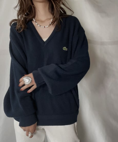 【USED】   LACOSTE Knit Top⑦/211126-013