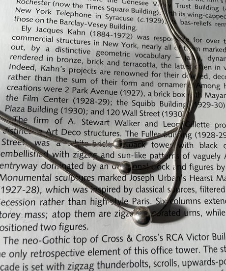 【USED】 Three-strand Necklace / 221217-030