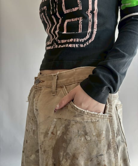 【USED】 Dickies Damage Painted Duck Pants / 251108-021