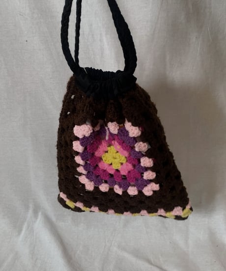 【RE;CIRCLE】 RE Granny Knit Pouch③ /210404-006