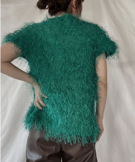 【USED】    Shaggy Knit Top/211216-013