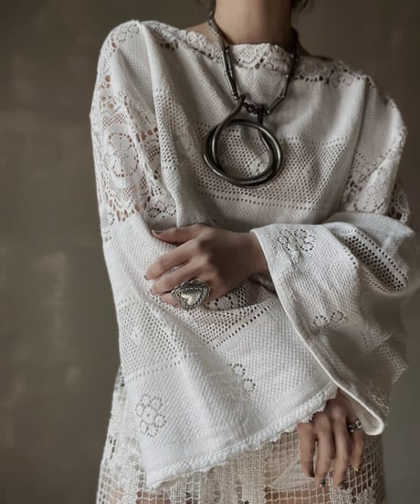 【RE;CIRCLE】 RE Crochet L/S Top⑧/20220317-013