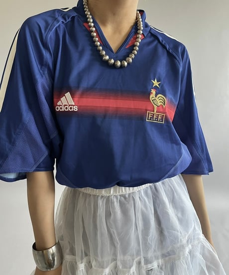 【USED】 adidas FRANCE Soccer Shirt /240831-025