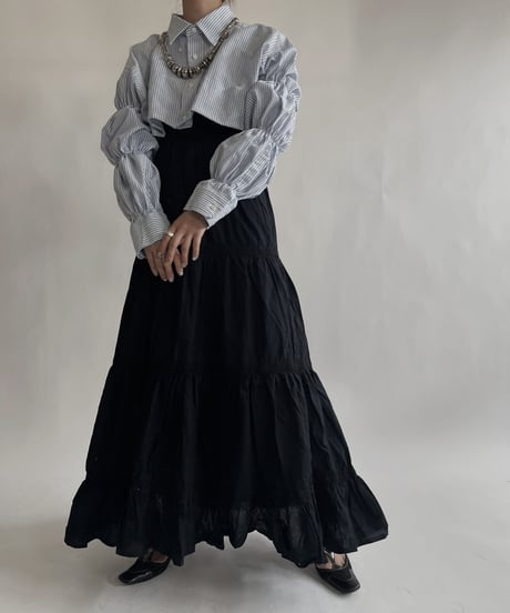 【RE;CIRCLE】 RE Short Striped Shirt / 220609-007