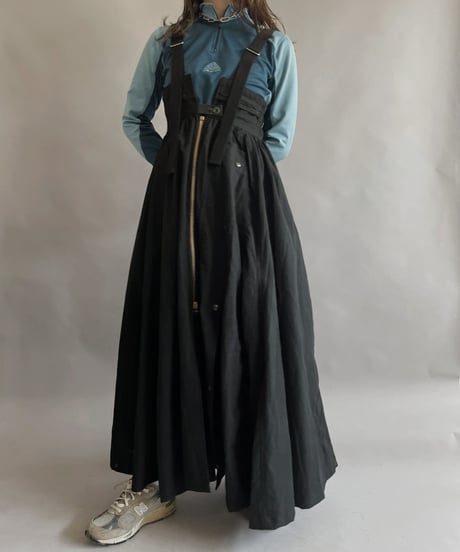 【2026SS最終 / RE;CIRCLE】 RE U.S Military Rebuild 2way One-piece (Black)/ ARMY-02