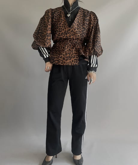 【USED】GANNI L/S Leopard Patterned Top / 231125-004