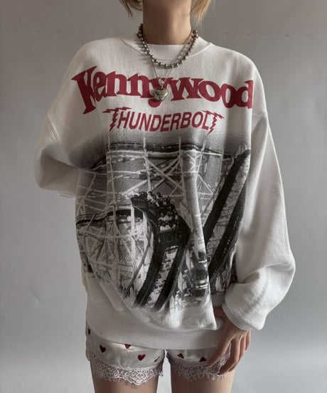【USED】 MADE in USA FRUIT OF THE ROOM Kenny wood HUNDERBOL Sweat / 250927-011