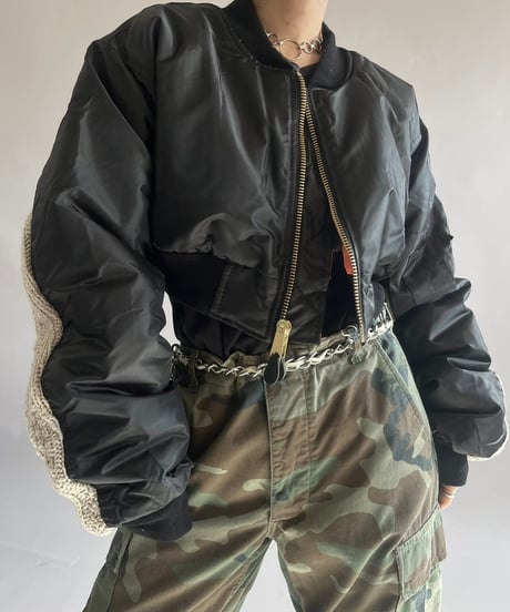 【RE;CIRCLE】 RE MA1 × Alan Knit Short Jacket / 241219-001