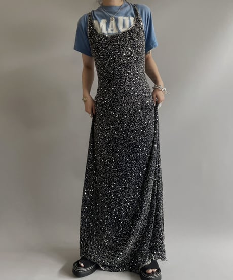 【USED】 Spangle Camisole One-Piece/ 230715-028