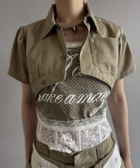 【Chinatsu Aoyama】 RE Makers Shirt Khaki / 260702-005