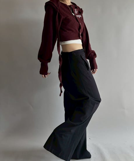 【RE;CIRCLE】 RE Hooded Acrylic Short Cardigan / 251016-007