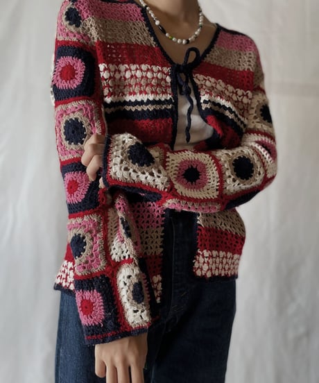 【USED】  Crochet L/S Cardigan/210825-046