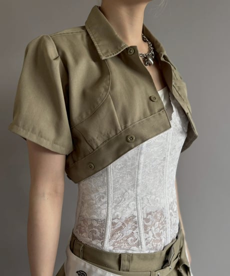 【Chinatsu Aoyama】 RE Makers Shirt Khaki / 260702-004