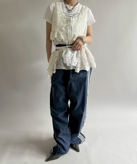 【RE;CIRCLE】RE Crochet Short Vest / 250515-001