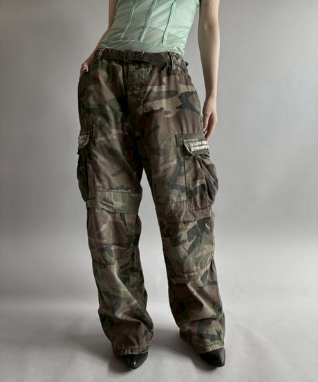 【USED】 TRIPP NYC Studs Design Double Knee Camo Pants /260328-006