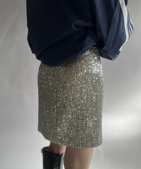 【USED】  Spangle Mini Skirt / 241130-028
