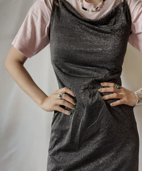 【USED】 EURO Shiny Camisole One-piece /210805-033