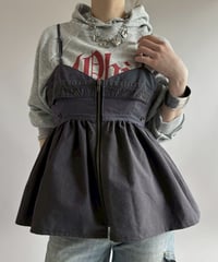 【RE;CIRCLE】 RE U.S Military Rebuild Corset Bustier Navy / 260423-001
