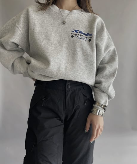 【USED】 Hanes Black Diamond Long Sleeved Sweat Shirt / 230311-021