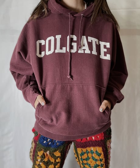 【USED】  Champion Reverse Weave Hoodie COLGATE/210902-024