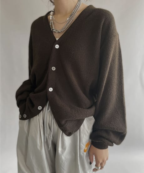 【USED】  The Fox Collection Acrylic Knit Cardigan / 221008-025