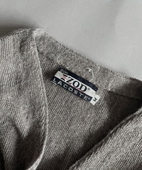 【USED】  IZOD Lacoste Acrylic Knit Cardigan / 221008-019