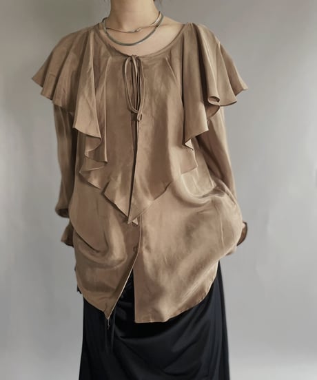 【USED】  Silk Shirt / 221015-001