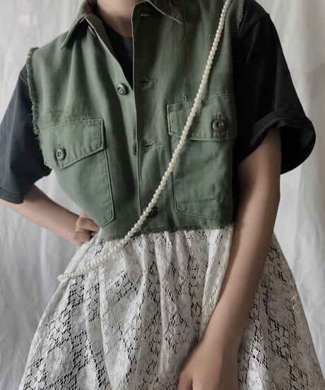 【RE;CIRCLE】 RE Lace×Fatique N/S One-piece②/210714-013