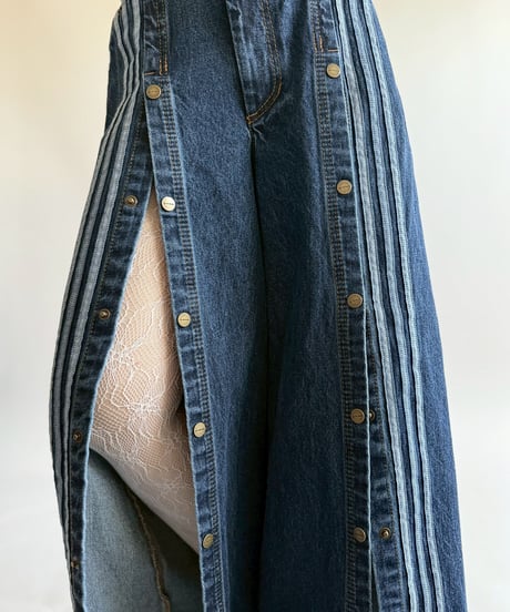【USED】 adidas IVY PARK Design Wide Denim Pants /250510-068