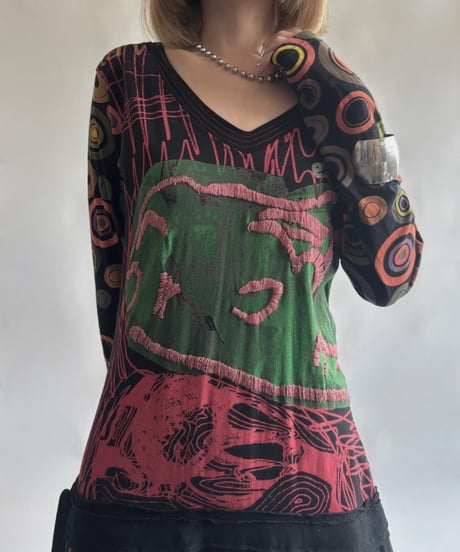 【USED】 Desigual.  L/S design One-Piece  /250906-022