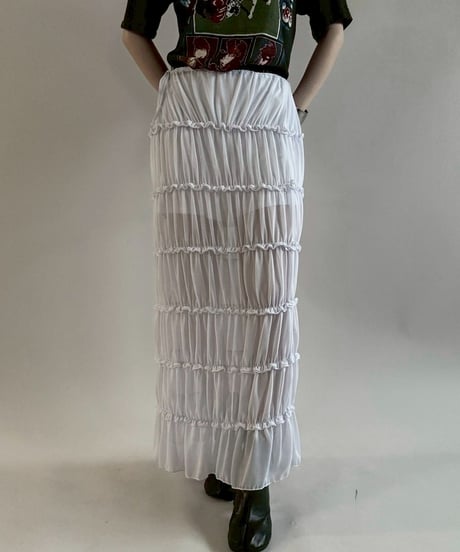 【USED】 Sheer Long Skirt/ 250621-005