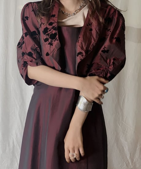 【USED】 Shining Poly Dress Set Up/210630-029