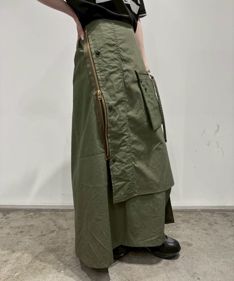 【RE;CIRCLE】 RE ARMY Flap Skirt/ 250703-003