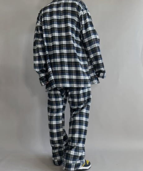【USED】 Joseph Lyman Checked Shirt + Pants Co-ord Set / 221224-008