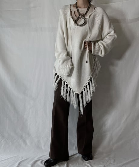 【USED】  Crochet Knit L/S Top⑦/211014-058