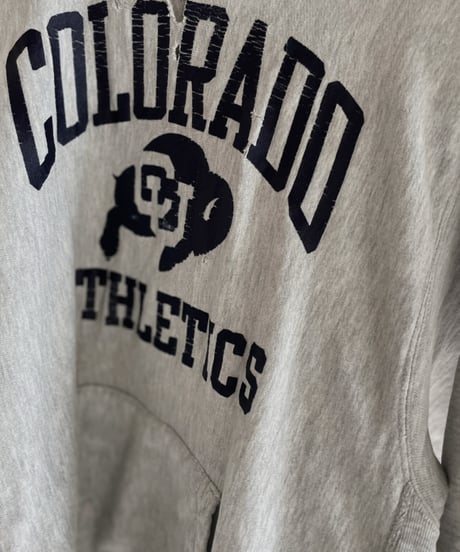 【USED】 Champion Reverse Weave Hoodie 90s "COLORAD ATHLETICS" / 240101-021