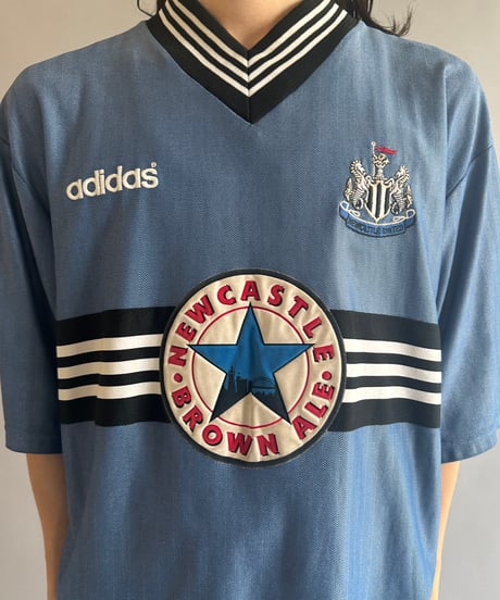【USED】 adidas NEWCASTLE  Soccer Shirt  /240603-083
