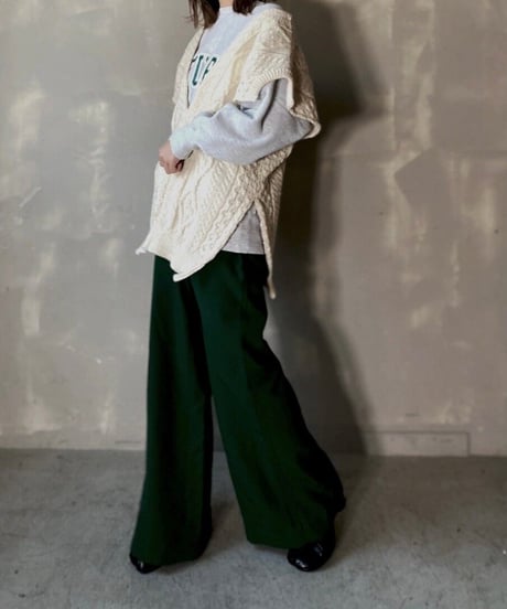 【RE;CIRCLE】Cable Knit Vest ③ / 201112-027