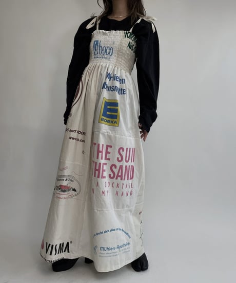 【RE;CIRCLE】 RE Eco-Friendly Bag Shirring One-piece / 220825-014