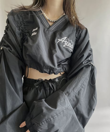 【RE;CIRCLE】 RE Nylon Drawcord Pullover Black / 230406-006