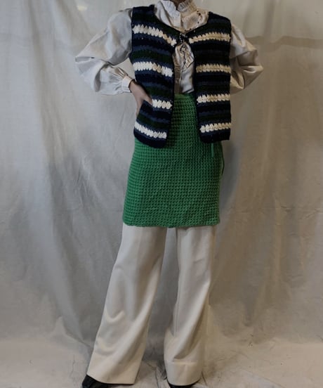 【USED】White Cotton Blouse Shirt/210217-063