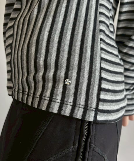 【USED】 SONIA RYKIEL Border Pattern Top/ 260228-012