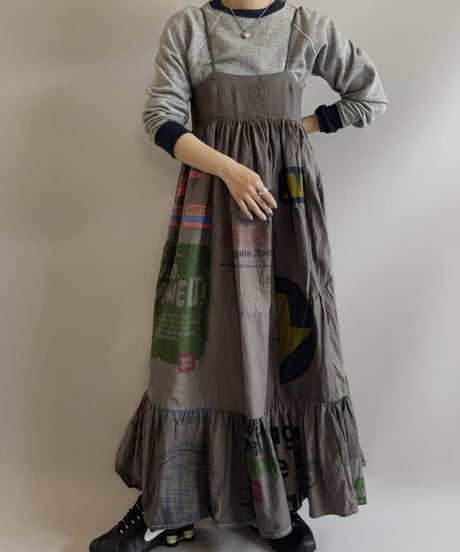 【RE;CIRCLE】RE Eco-Friendly Bag Camisole Long One-piece Gray / 2300828-021