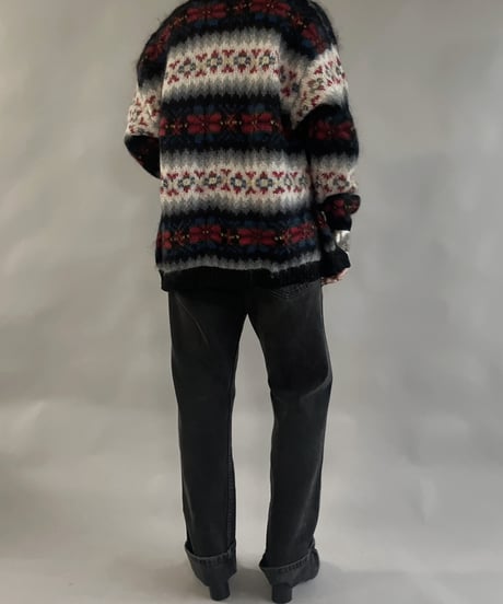 【USED】 Mohair Tirolean Knit Top /240120-005