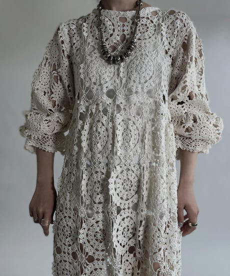 【RE;CIRCLE】 RE Crochet Lace One-piece / 220526-015