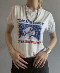 【USED】 ThinkーSoccer Ringer T-Shirt / 260523-013