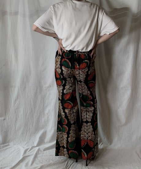 【RE;CIRCLE】 RE African Batik Flare Pants④/210428-015